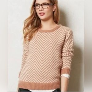 GANNI chevron sweater, M